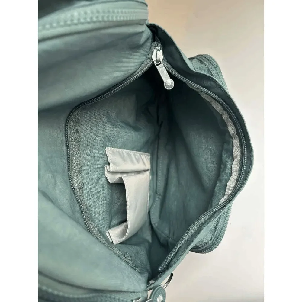 Kipling Queenie Light Aloe Green Backpack without Keychain